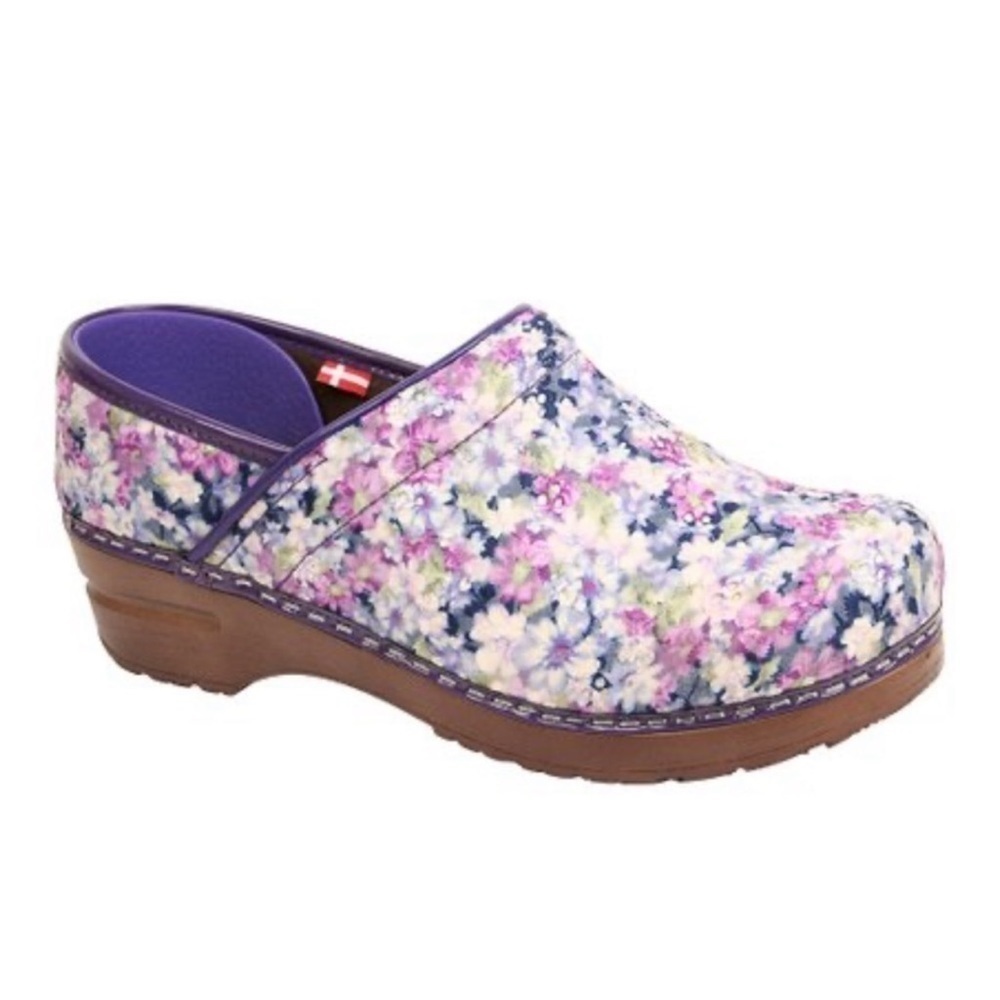 Sanita Purple Amanda Vegan Professional Clog